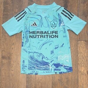 Kids Blue LA Galaxy Soccer Jersey